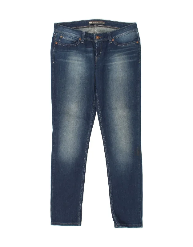 LEVI'S Womens Demi Curve Low Waist Skinny Jeans W31 L32  Blue Cotton Cozy Wide-Legged Jeans