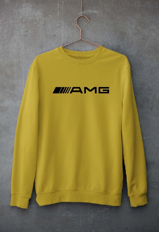 AMG Unisex Sweatshirt for Men/Women Hoodie with Hidden Zipper Minimalist Clean