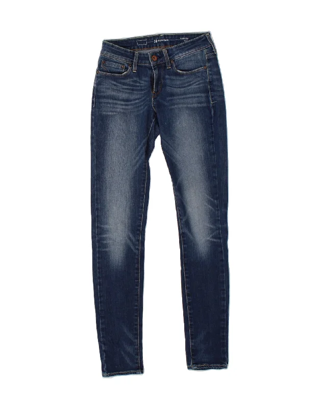 LEVI'S Womens Slight Curve Modern Rise Skinny Jeans W24 L32 Navy Blue Stylish Relaxed Fit Skinny Jeans