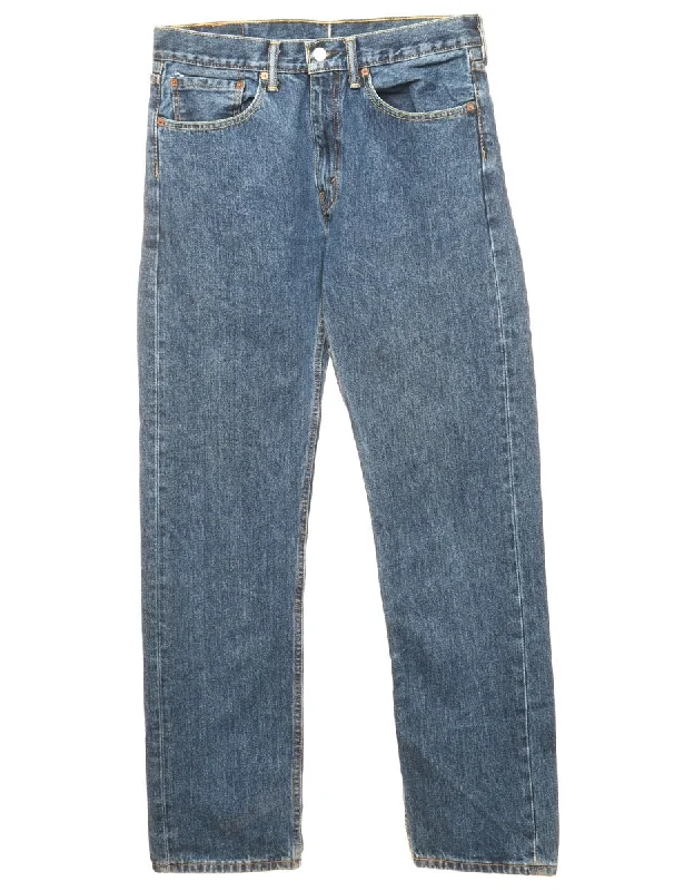 Levis 505 Jeans - W34 L34 Chic Rip-Detail High-Waist Jeans