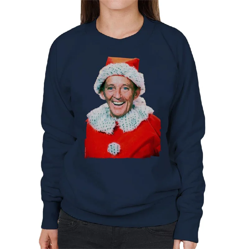 TV Times Bing Crosby Christmas Show 1976 Women's Sweatshirt Hoodie with Set-In Sleeves Structured Classic TV Times Bing Crosby Christmas Show 1976 Women's Sweatshirt Hoodie with Set-In Sleeves Structured Classic