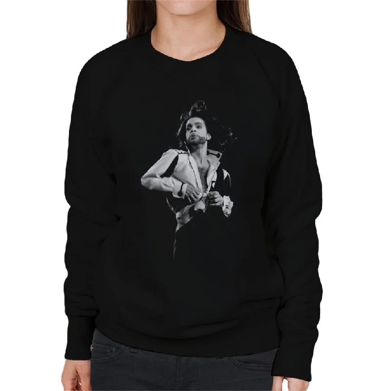 Prince Nude Tour 1991 Jazzy Shirt Women's Sweatshirt Hoodie with Camouflage Military Edgy Prince Nude Tour 1991 Jazzy Shirt Women's Sweatshirt Hoodie with Camouflage Military Edgy