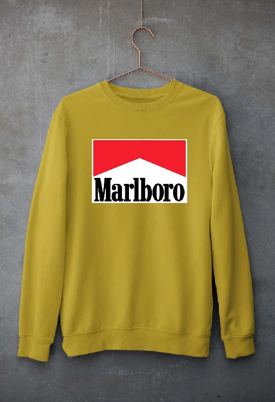 Marlboro Unisex Sweatshirt for Men/Women Hoodie with Puffed Sleeves Voluminous Trendy Marlboro Unisex Sweatshirt for Men/Women Hoodie with Puffed Sleeves Voluminous Trendy