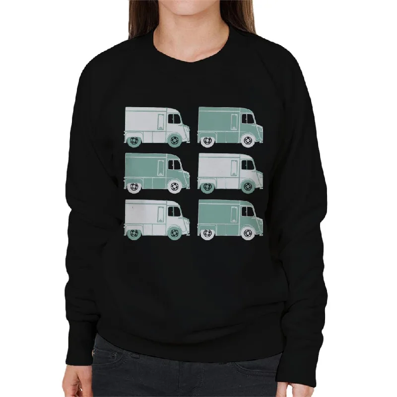 Citroën Retro Type H Van Art Women's Sweatshirt Hoodie with Tie-Dye Psychedelic Retro Citroën Retro Type H Van Art Women's Sweatshirt Hoodie with Tie-Dye Psychedelic Retro