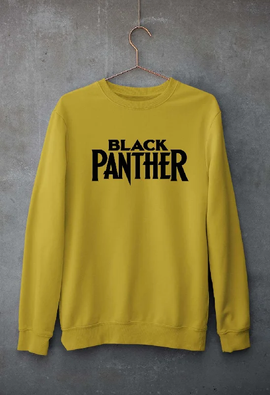 Black Panther Superhero Unisex Sweatshirt for Men/Women Hoodie with Set-In Sleeves Structured Classic