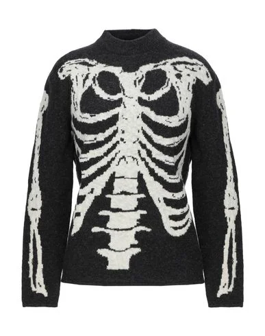 Saint Laurent Women Jumper Steel grey S INT Collared Crew Neck Turtle Neck