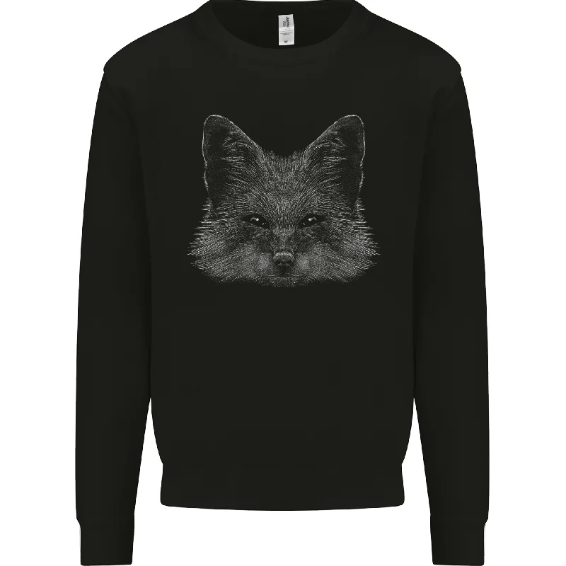 A Fox Head Mens Sweatshirt Jumper Hoodie with Velcro Closure Adjustable Secure