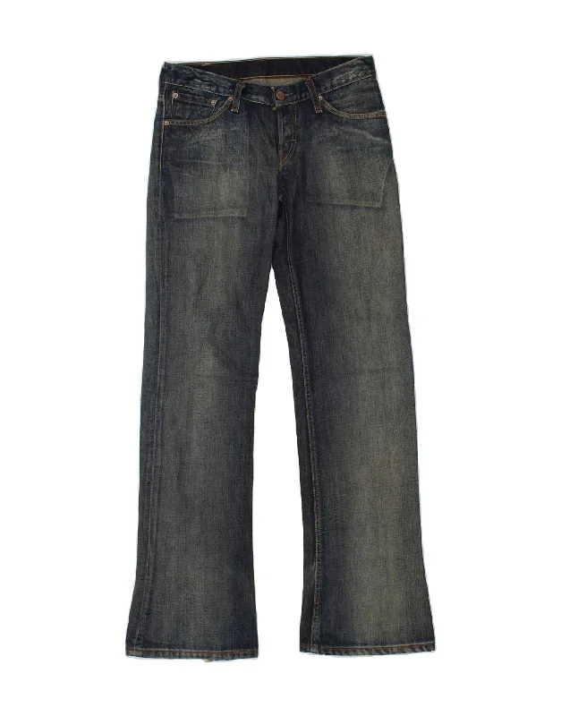 LEVI'S Womens 518 Bootcut Jeans W30 L34  Blue Cotton Comfortable Low-Rise Jeans