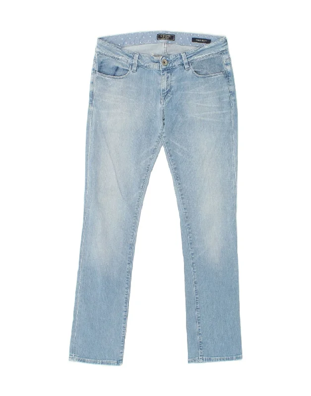 GUESS Womens Starlet Skinny Jeans W30 L32  Blue Cotton Comfortable Ankle Jeans