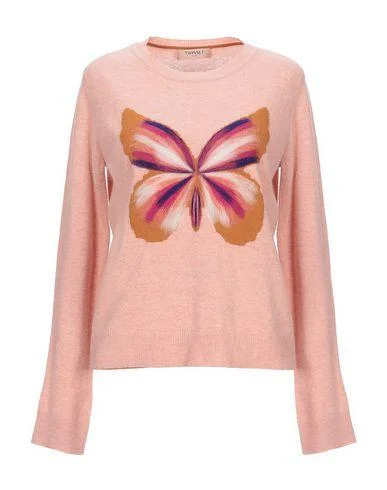Twinset Women Jumper Pale pink XS INT Thin Thick Dense