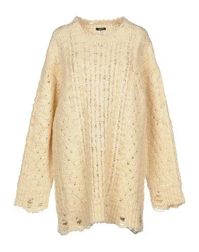 R13 Women Jumper Beige XS INT Chenille Fabric Brocade Fabric Lace Fabric