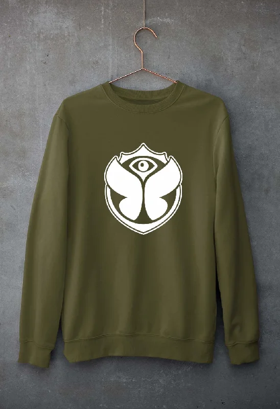 Tomorrowland Unisex Sweatshirt for Men/Women Hoodie with Frayed Bohemian Relaxed