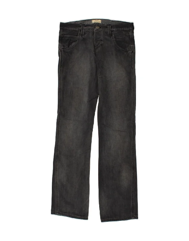 WRANGLER Womens Floyd Straight Jeans W29 L34 Grey Cotton Elegant Bootcut Fit Jeans