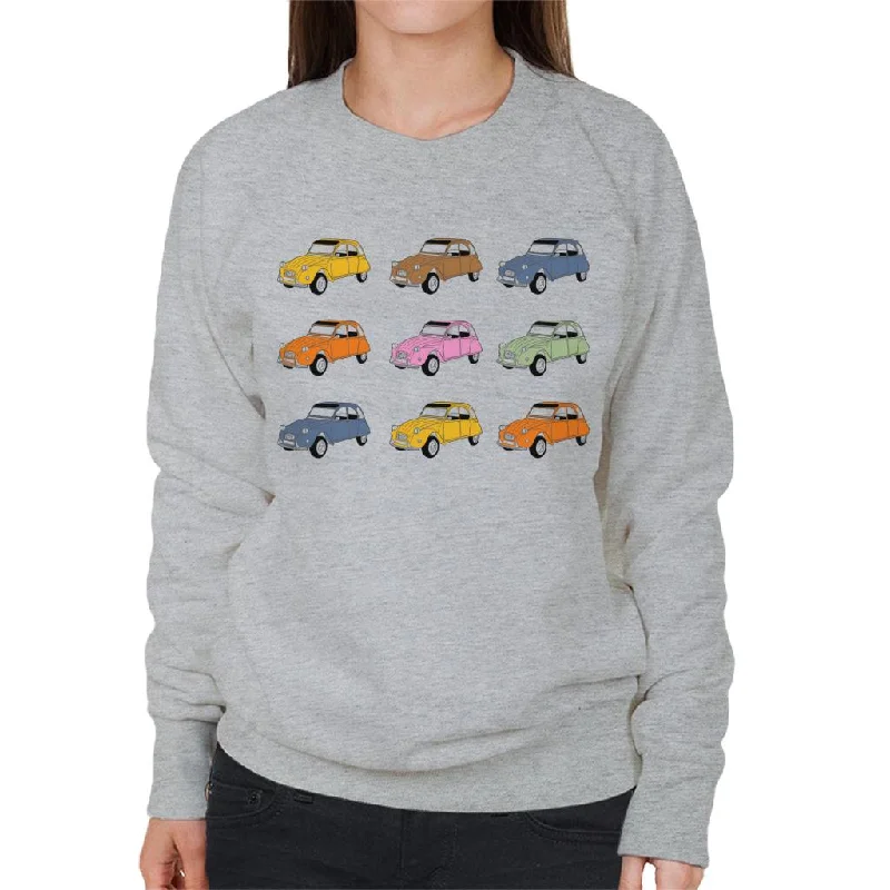 Citroën Vintage 2CV Colours Women's Sweatshirt Hoodie with Cropped Fit Short Trendy