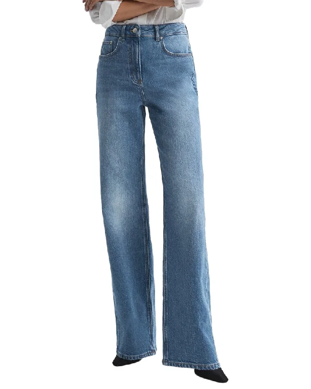 Reiss Marion Jean Trendy Low-Rise Bootcut Jeans