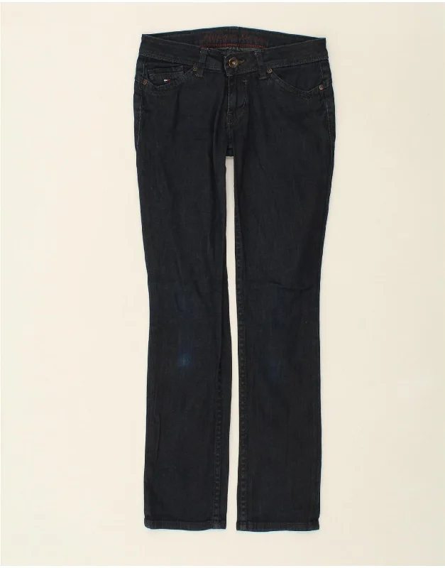 TOMMY HILFIGER Womens Victoria Slim Jeans W28 L32  Navy Blue Cotton Stylish Relaxed Fit Skinny Jeans
