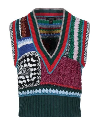 Burberry Women Jumper Red S INT Lace Blend Ribbed Blend Corduroy Blend