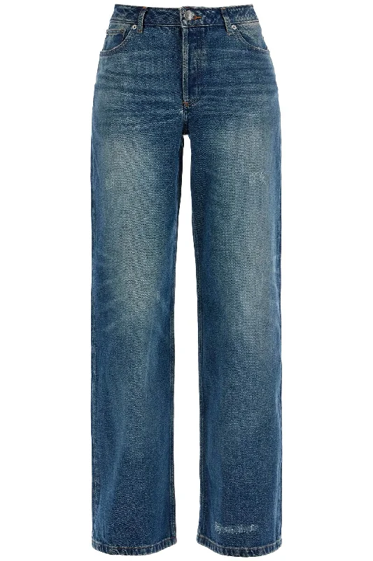 A.P.C. Women's Elisabeth Straight Jeans Trendy Button-Up High-Waist Jeans