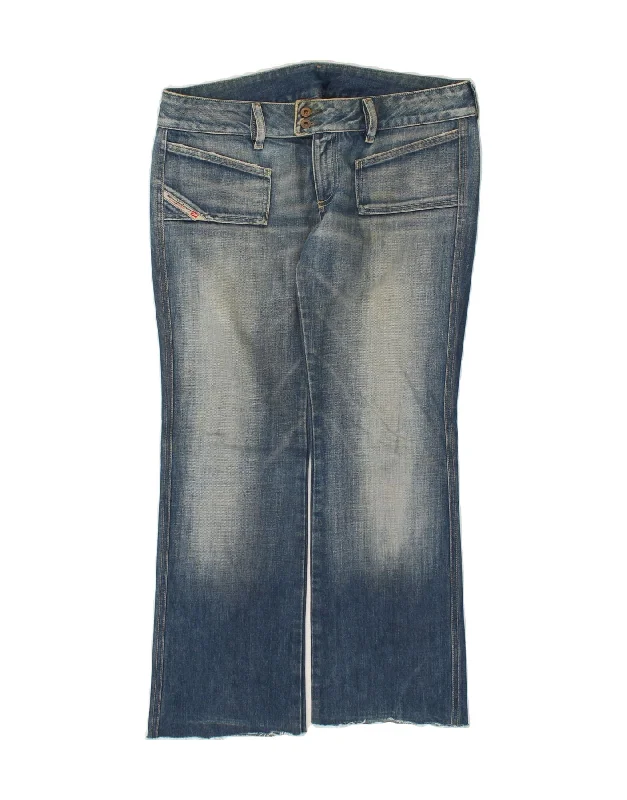 DIESEL Womens Bootcut Jeans W31 L28  Blue Cotton Casual Straight-Leg Jeans