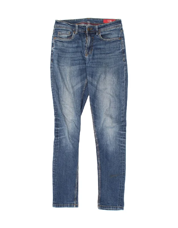 JOULES Womens Skinny Jeans W26 L30 Blue Cotton Fashionable Slouchy Fit Jeans