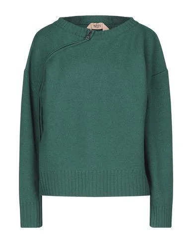 N°21 Women Jumper Green 8 UK Wool Sweater Cotton Sweater Cashmere Sweater