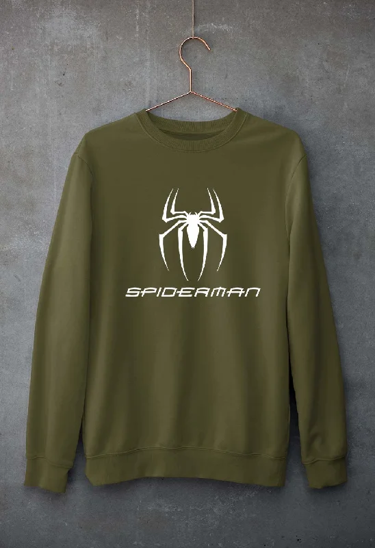 Spiderman Unisex Sweatshirt for Men/Women Hoodie with Hem Frayed Vintage Worn