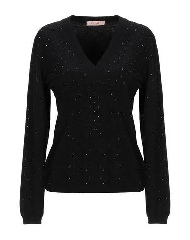 Twinset Women Jumper Black XS INT Stylish Fashionable Trendy