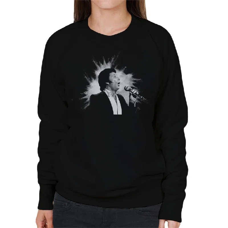 TV Times Singer Tom Jones Performing 1984 Women's Sweatshirt Oversized Hoodie Comfort Casual TV Times Singer Tom Jones Performing 1984 Women's Sweatshirt Oversized Hoodie Comfort Casual