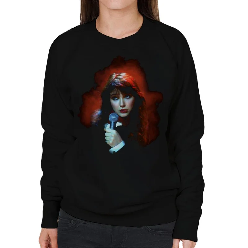 TV Times Kate Bush Performing 1978 Women's Sweatshirt Hoodie with Hem Elastic Stretchable Comfortable TV Times Kate Bush Performing 1978 Women's Sweatshirt Hoodie with Hem Elastic Stretchable Comfortable