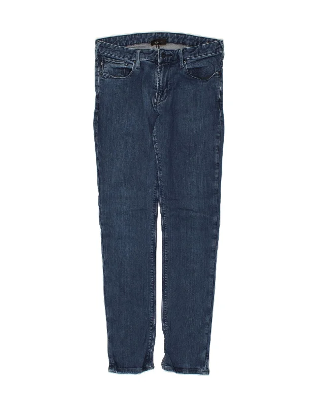 EMPORIO ARMANI Womens Slim Jeans W31 L32  Blue Cotton Stylish Plus Size Denim Jeans