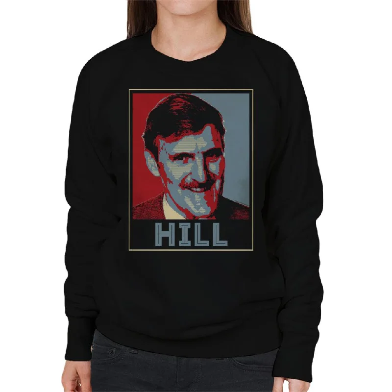 TV Times Jimmy Hill Sports Presenter Women's Sweatshirt Hoodie with Embroidery Detailed Premium TV Times Jimmy Hill Sports Presenter Women's Sweatshirt Hoodie with Embroidery Detailed Premium