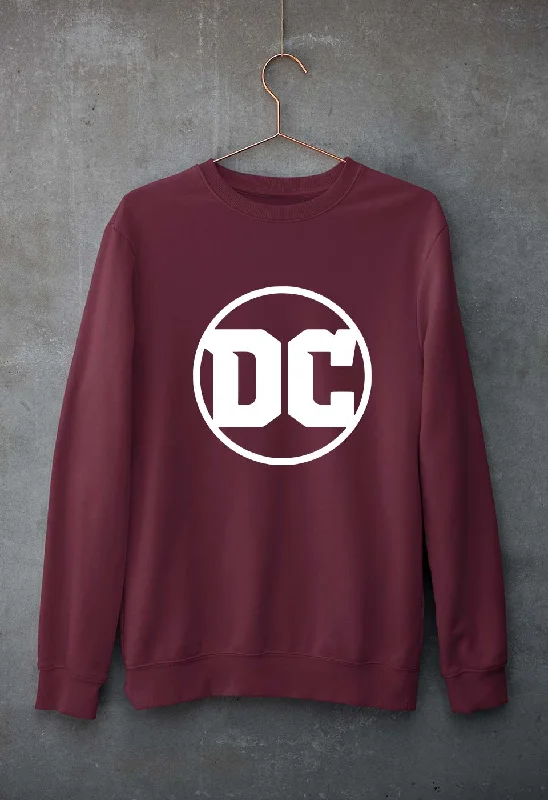 DC Unisex Sweatshirt for Men/Women Hoodie with Hem Elastic Stretchable Comfortable