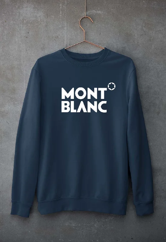 Mont Blanc Unisex Sweatshirt for Men/Women Hoodie with Mock Neck Collared Structured Mont Blanc Unisex Sweatshirt for Men/Women Hoodie with Mock Neck Collared Structured