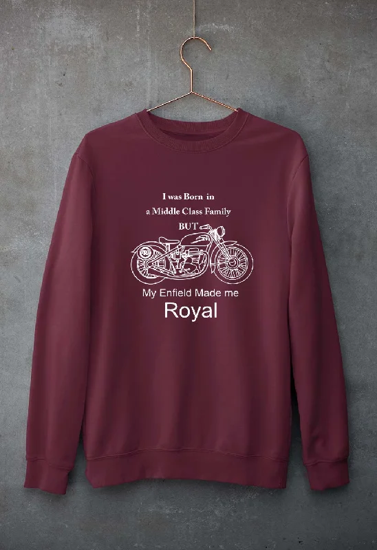 My Enfield made me Royal Unisex Sweatshirt for Men/Women Hoodie with Embroidery Detailed Premium