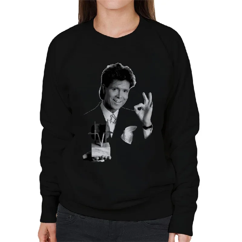 TV Times Cliff Richard TVT Award Women's Sweatshirt Hoodie with Ribbed Neckline Snug Warm TV Times Cliff Richard TVT Award Women's Sweatshirt Hoodie with Ribbed Neckline Snug Warm