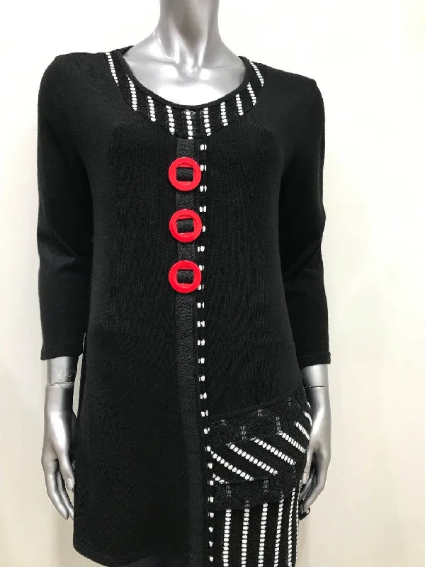 Asymmetric jumper Zippered Front Buttoned Front Snap Front