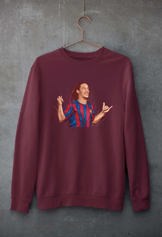 Ronaldinho Unisex Sweatshirt for Men/Women Hoodie with Hem Fringe Bohemian Relaxed