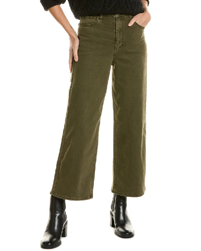 rag & bone Annie Army Wide Leg Jean Trendy Wide-Legged High-Waist Jeans