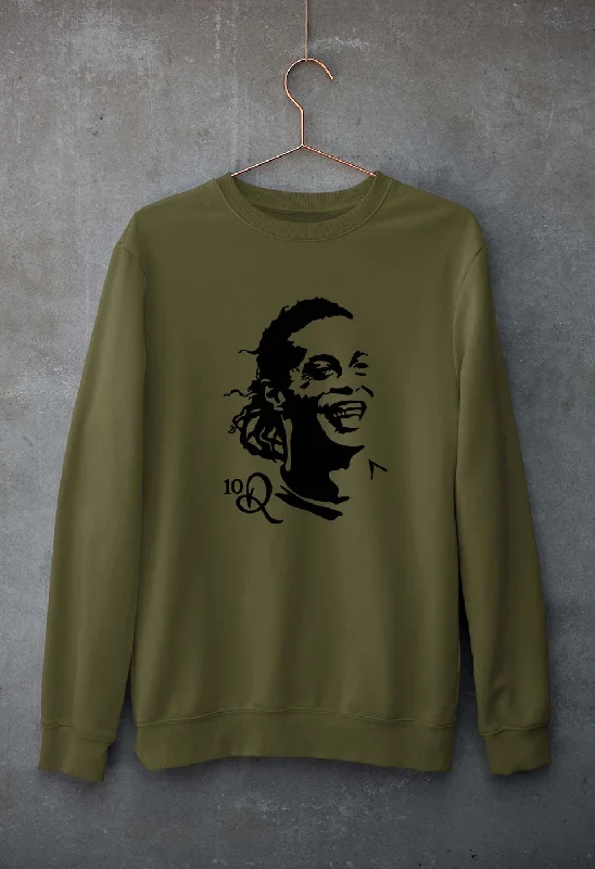 Ronaldinho Unisex Sweatshirt for Men/Women Hoodie with Double Zipper Versatile Adjustable
