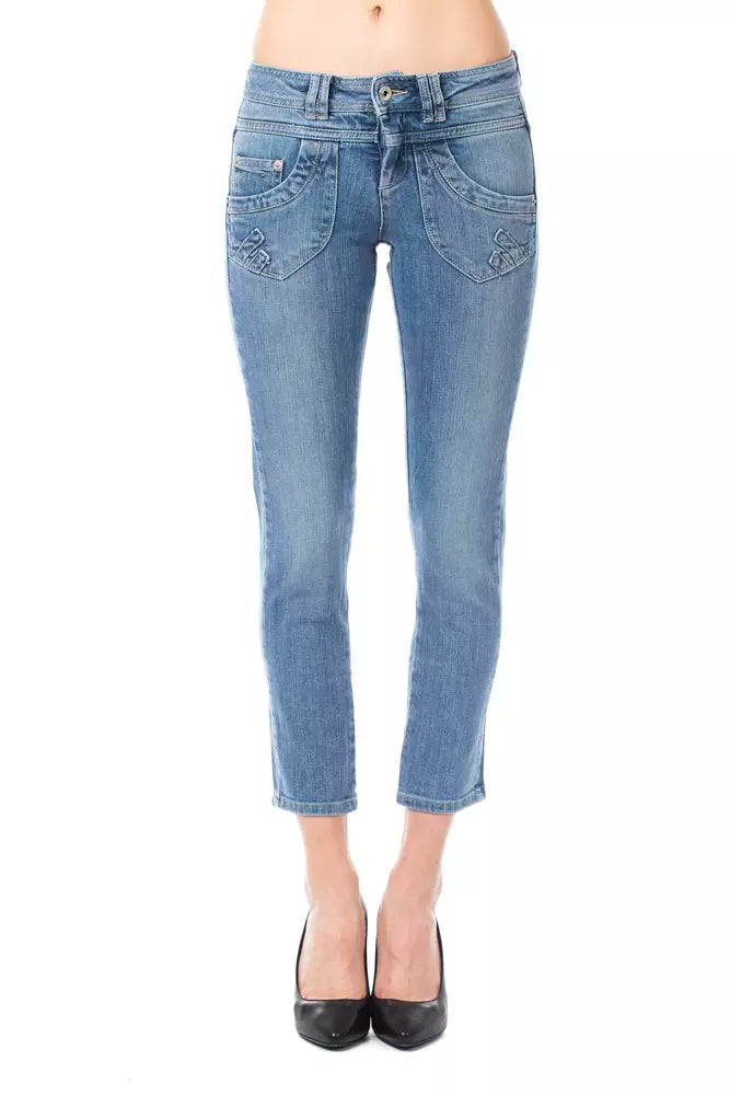 Ungaro Fever  Cotton Women Women's Jeans Elegant Wide-Leg Jeans