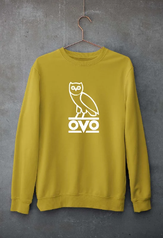 OVO Unisex Sweatshirt for Men/Women Hoodie with Batwing Sleeves Loose Dramatic