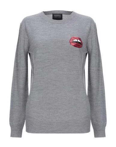 Markus Lupfer Women Jumper Grey M INT Slim Fit Regular Fit Oversized