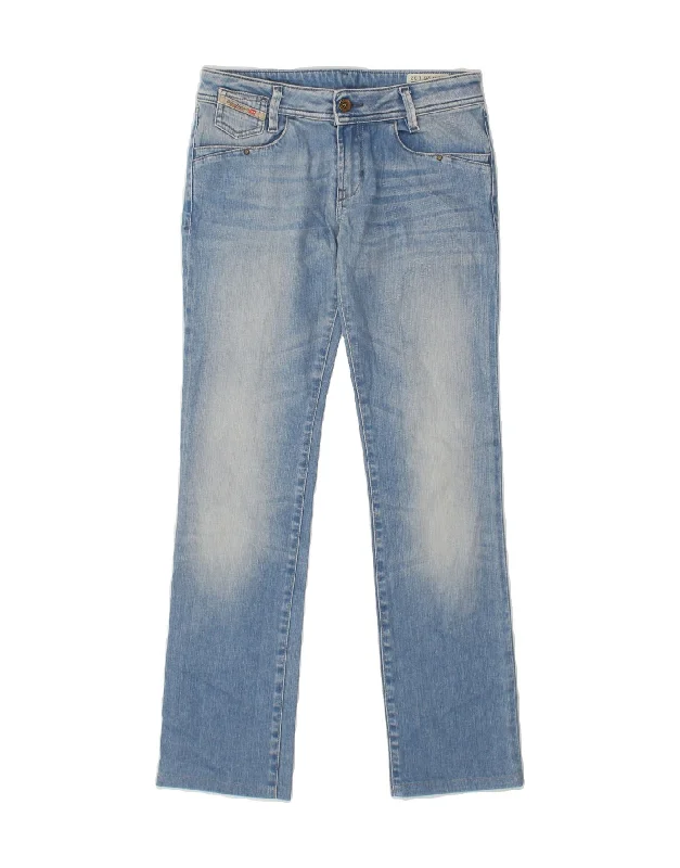 DIESEL Womens Totta Straight Jeans W26 L30 Blue Cotton Casual Straight-Leg Jeans