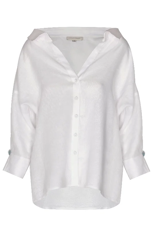 Pasiflora Blouse Satin Drape Blouse