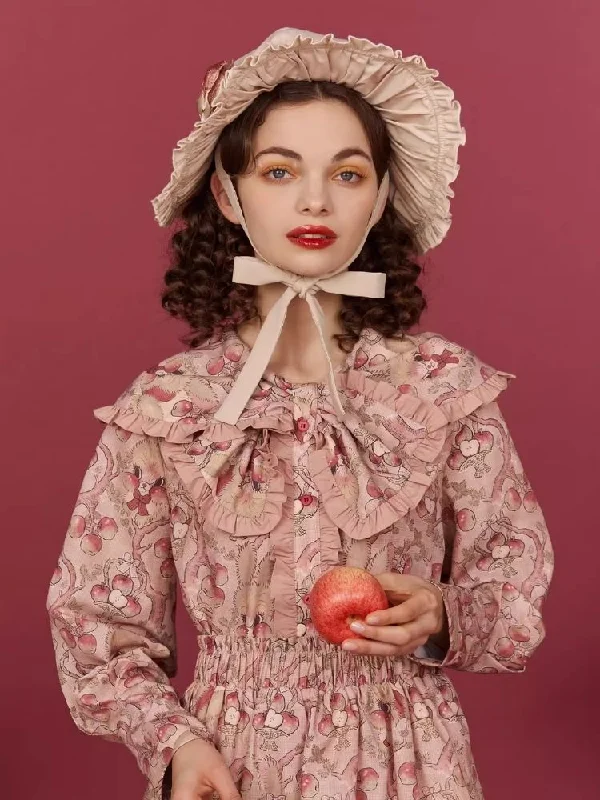 Bow Tie Long Sleeve Vintage Blouse【s0000006931】 Elegant Embroidery Blouse