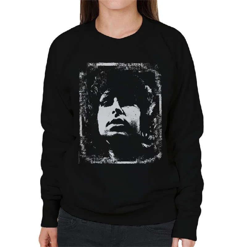 TV Times Jim Morrison Retro Women's Sweatshirt Hoodie with Batwing Sleeves Loose Dramatic TV Times Jim Morrison Retro Women's Sweatshirt Hoodie with Batwing Sleeves Loose Dramatic