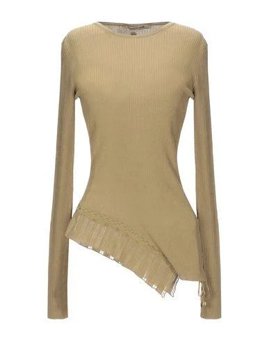 Roberto Cavalli Women Jumper Military green 10 UK Tailored Straight A-Line