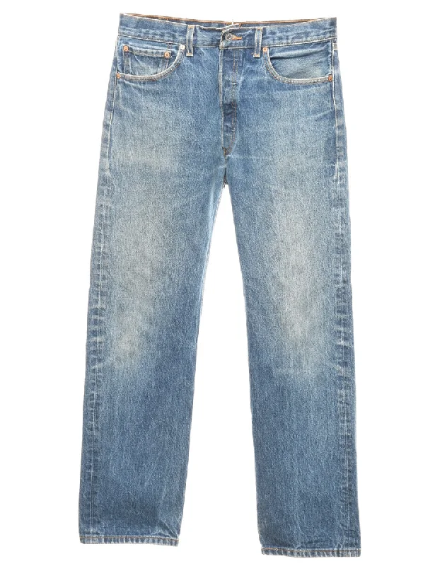 Levis 501 Jeans - W32 L31 Fashionable Distressed Jeans