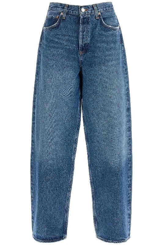 Ae Women's Low Slung Baggy Jeans Elegant Wide-Leg Jeans