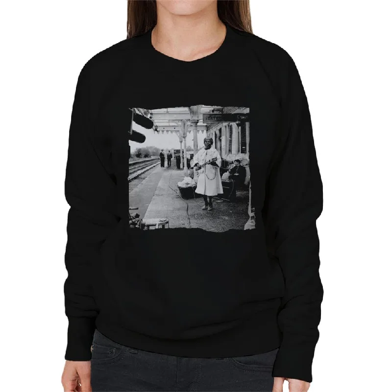 TV Times Sister Rosetta Tharpe Blues Gospel Train Women's Sweatshirt Hoodie with Metallic Shiny Futuristic